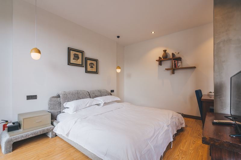 fabric bedboard bed
